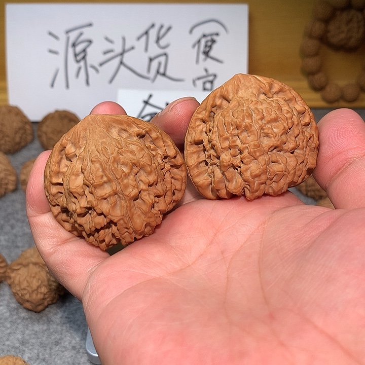 把件文玩核桃王勇官帽全品无修
