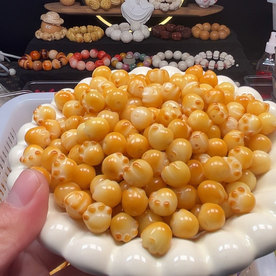 手串菩提根/象牙果100颗猫爪流蜜