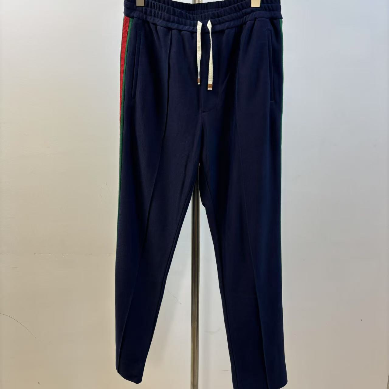 99新 GUCCI/古驰 潮流红绿编织长裤  093