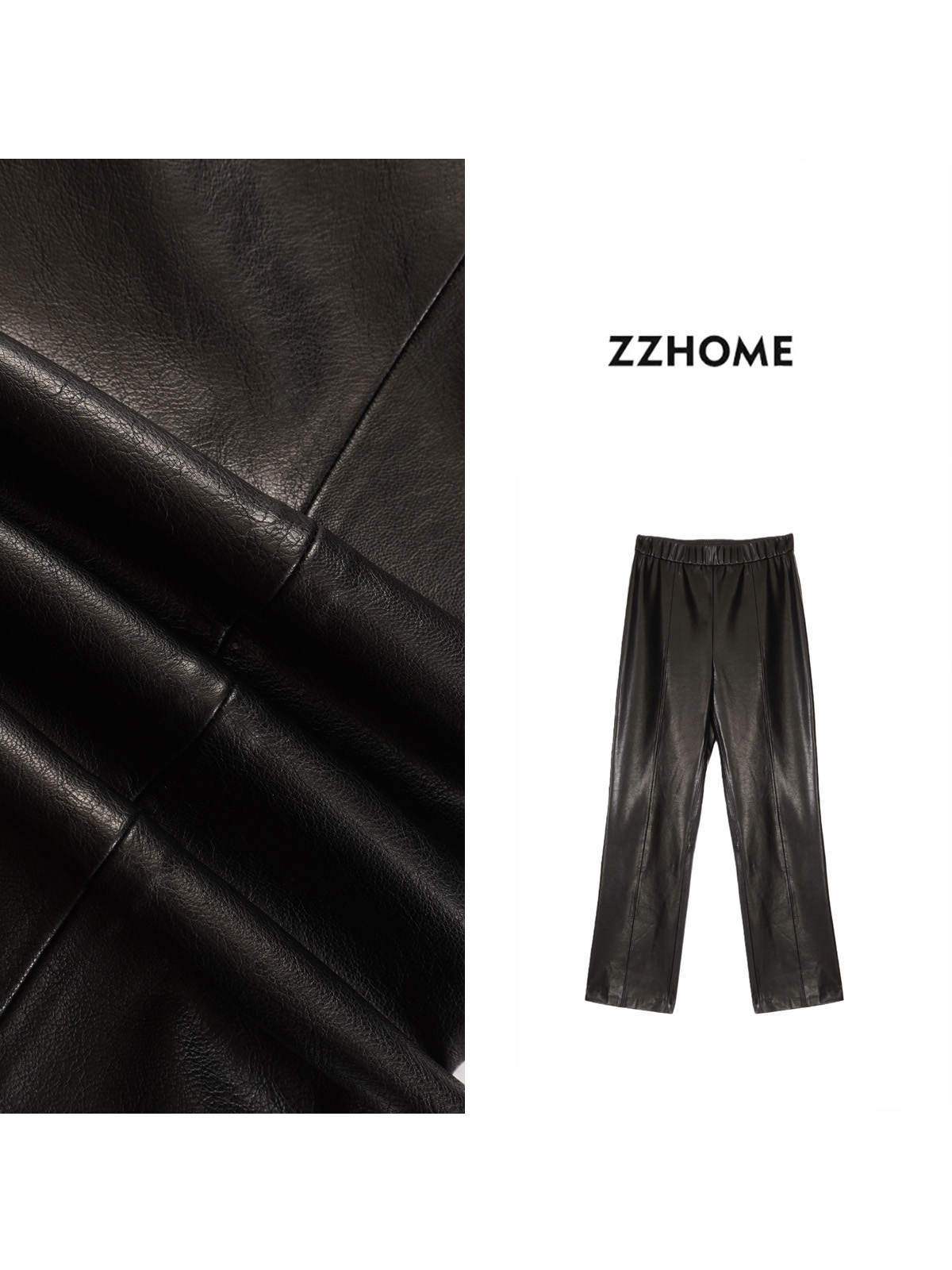 ZOZO HOME ｜可持续经典带弹烟管塑形环保皮裤q172411p