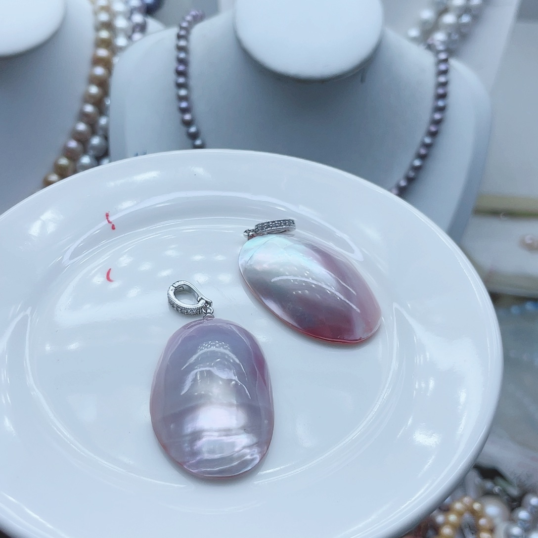 淡水珍珠颈饰钛钢