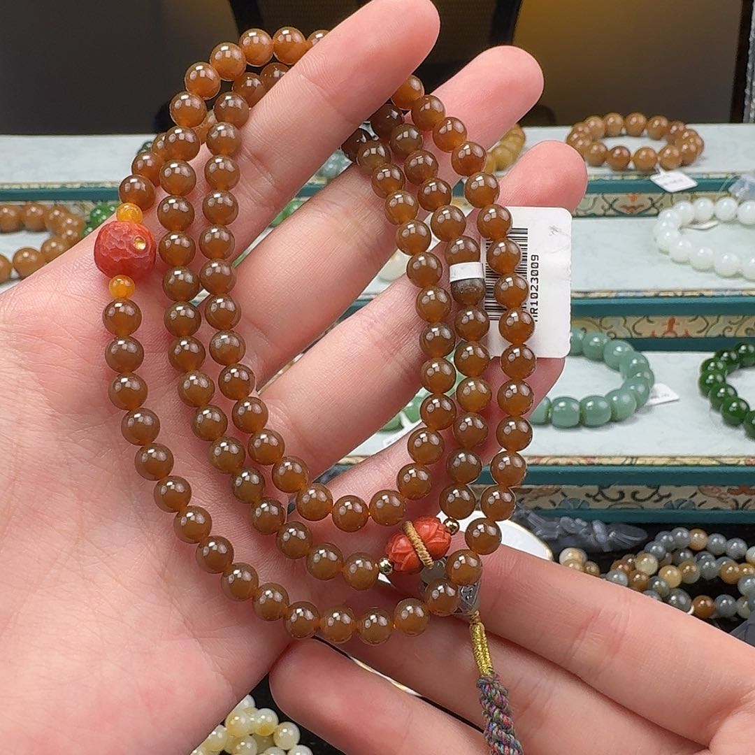 和田玉手串未镶嵌