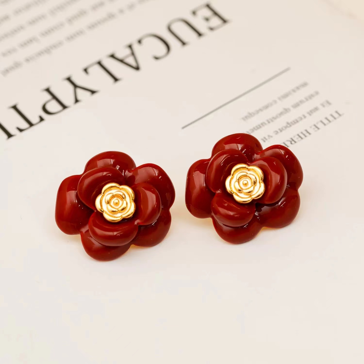 铜合金耳饰 气质轻奢百搭简约优雅精致网红设计师耳环F3071