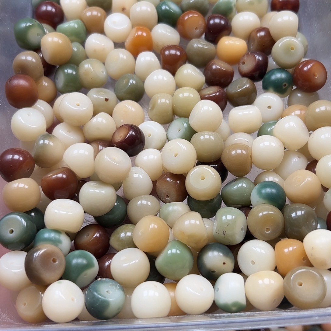 菩提根/象牙果手串瑕疵14到15非料多宝山竹140颗左右有裂