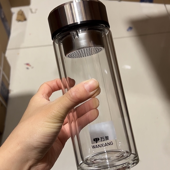 万象时空知了v929玻璃杯430➕杯套