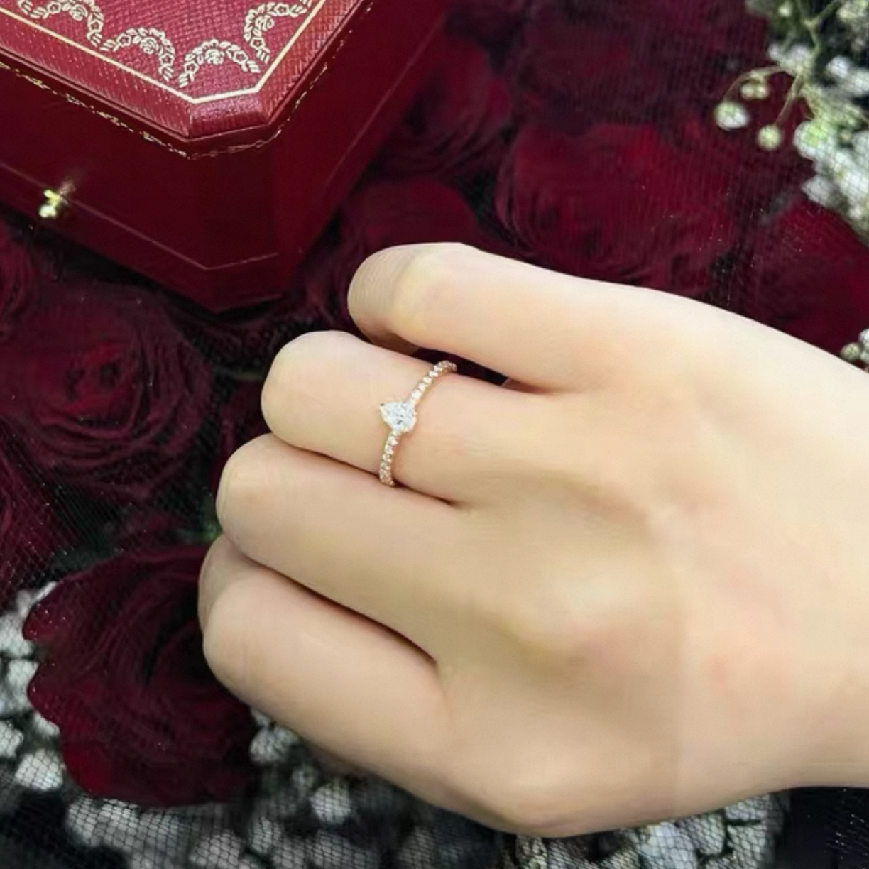 99新 Cartier/卡地亚 51码 卡地亚/戒指/指环/4918