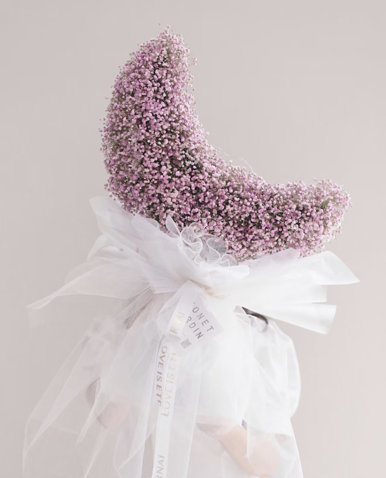 月亮代表我的心粉色满天星永生干花