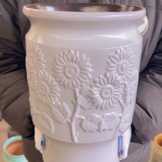 紫砂花盆高31口21—————