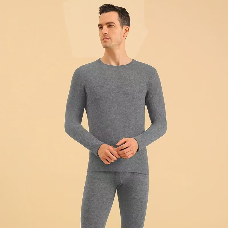 【娜娜专属】冬季百搭上领纯色（男女款）保暖套装-922