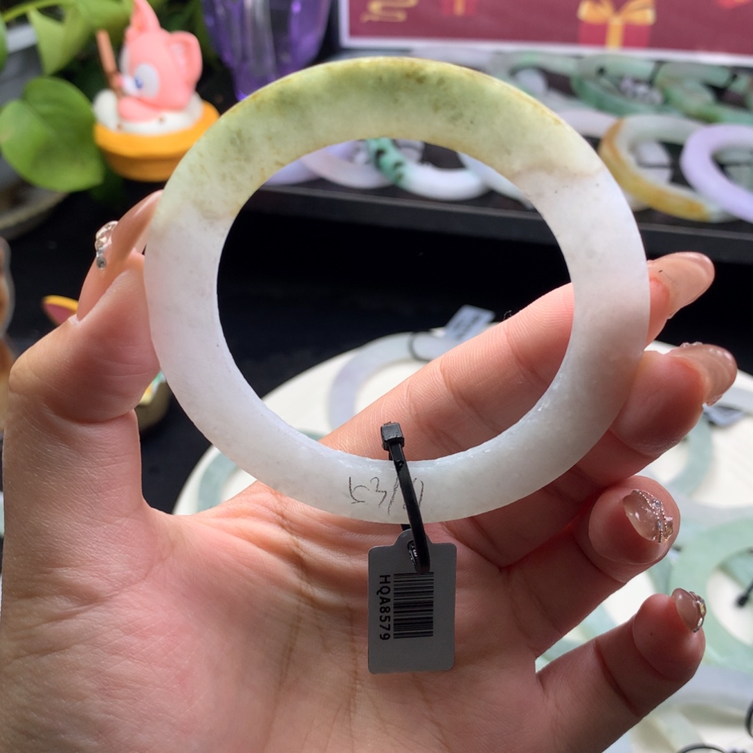 定制翡翠叮当镯未镶嵌53/61 