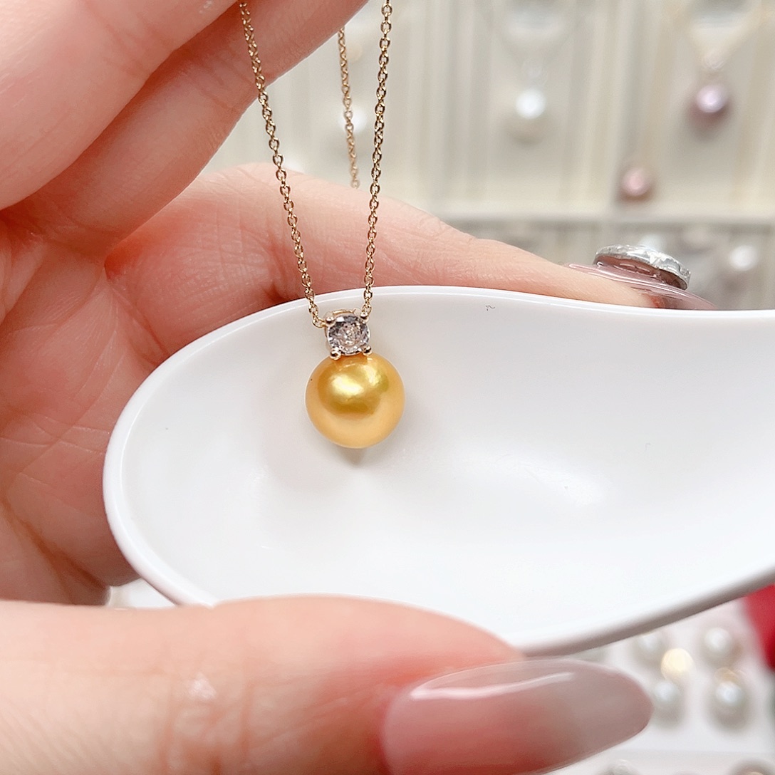 淡水珍珠吊坠(赠链)合金
