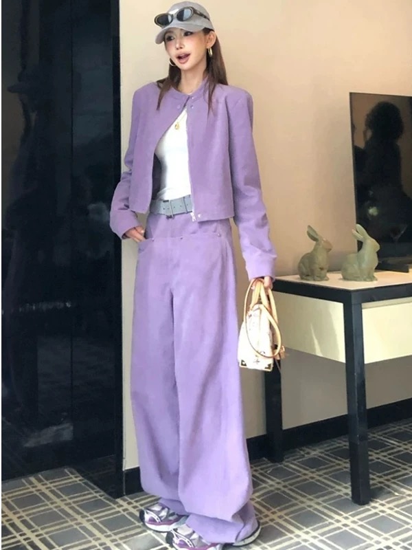 减龄纯色炸街显瘦气质三件套新款潮牌消费券用券好物晚宴场合女装