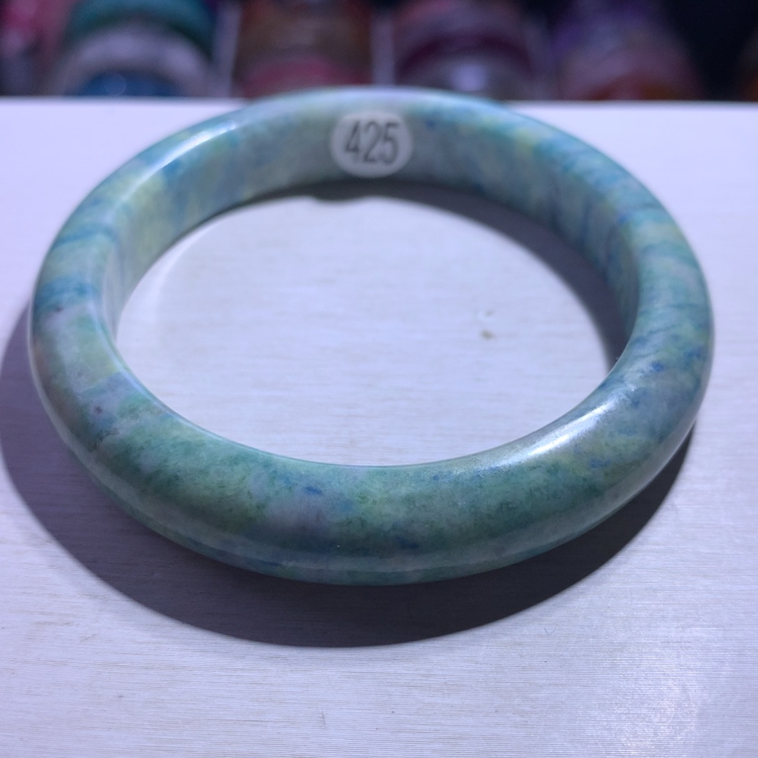 银S925镶嵌手镯紫晶方纳石55.8圈425