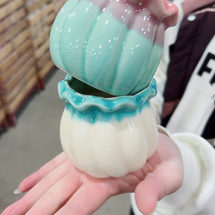 有孔.凑满10元发货多肉陶瓷花盆！