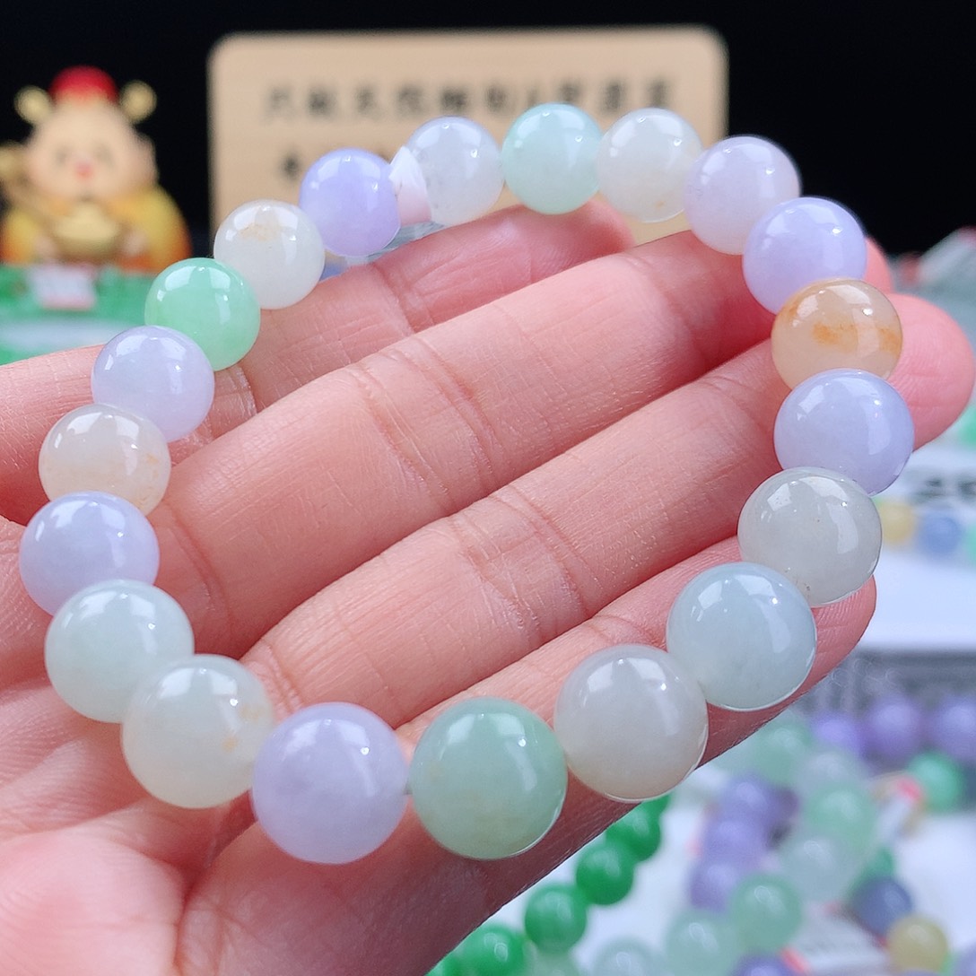 翡翠手链未镶嵌卡10mm