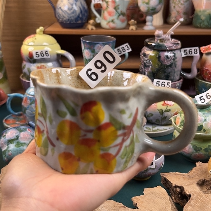 杯景德镇陶瓷手绘作品690