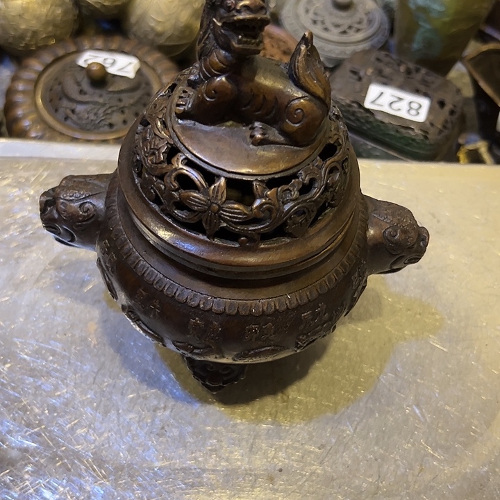 罖***亽黄铜摆件，文房工艺品摆件