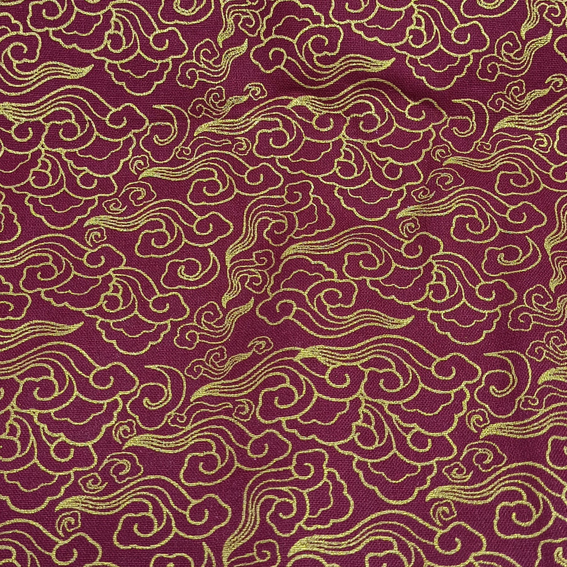 纯棉烫金棉布 幅宽70厘米手工材料 手工diy用料