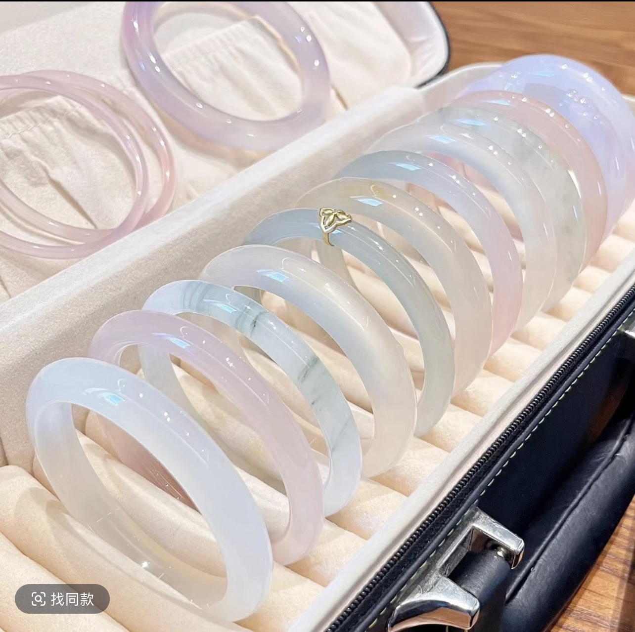    猫眼石精品手镯爆款气质仙女款网红古风冰透款