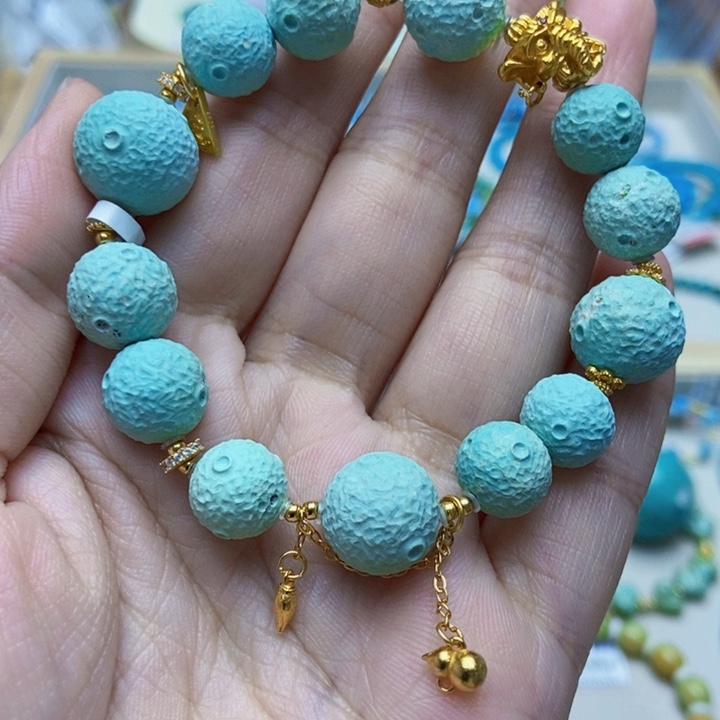 绿松石未镶嵌手链77