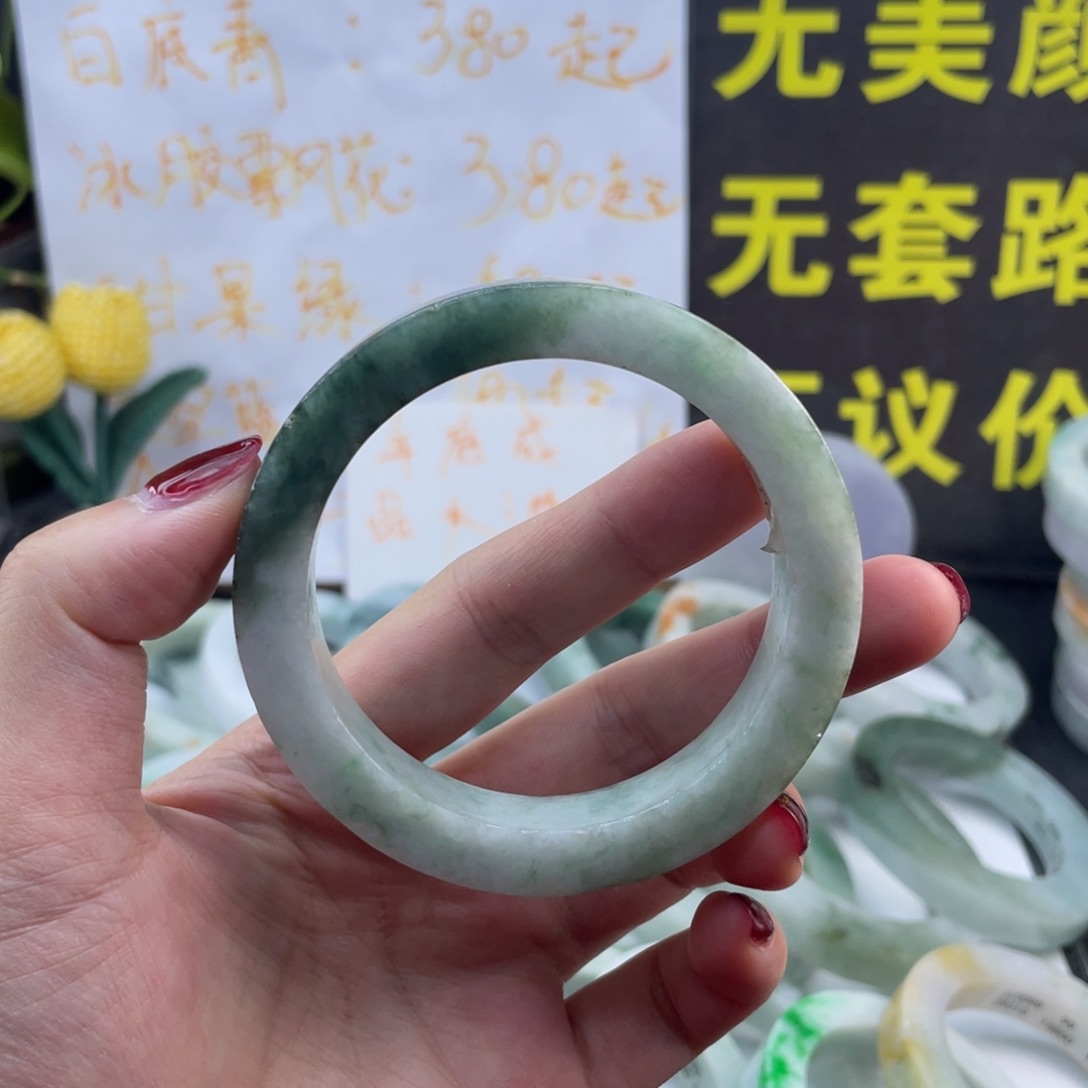 定制翡翠未镶嵌纯天然翡翠手镯