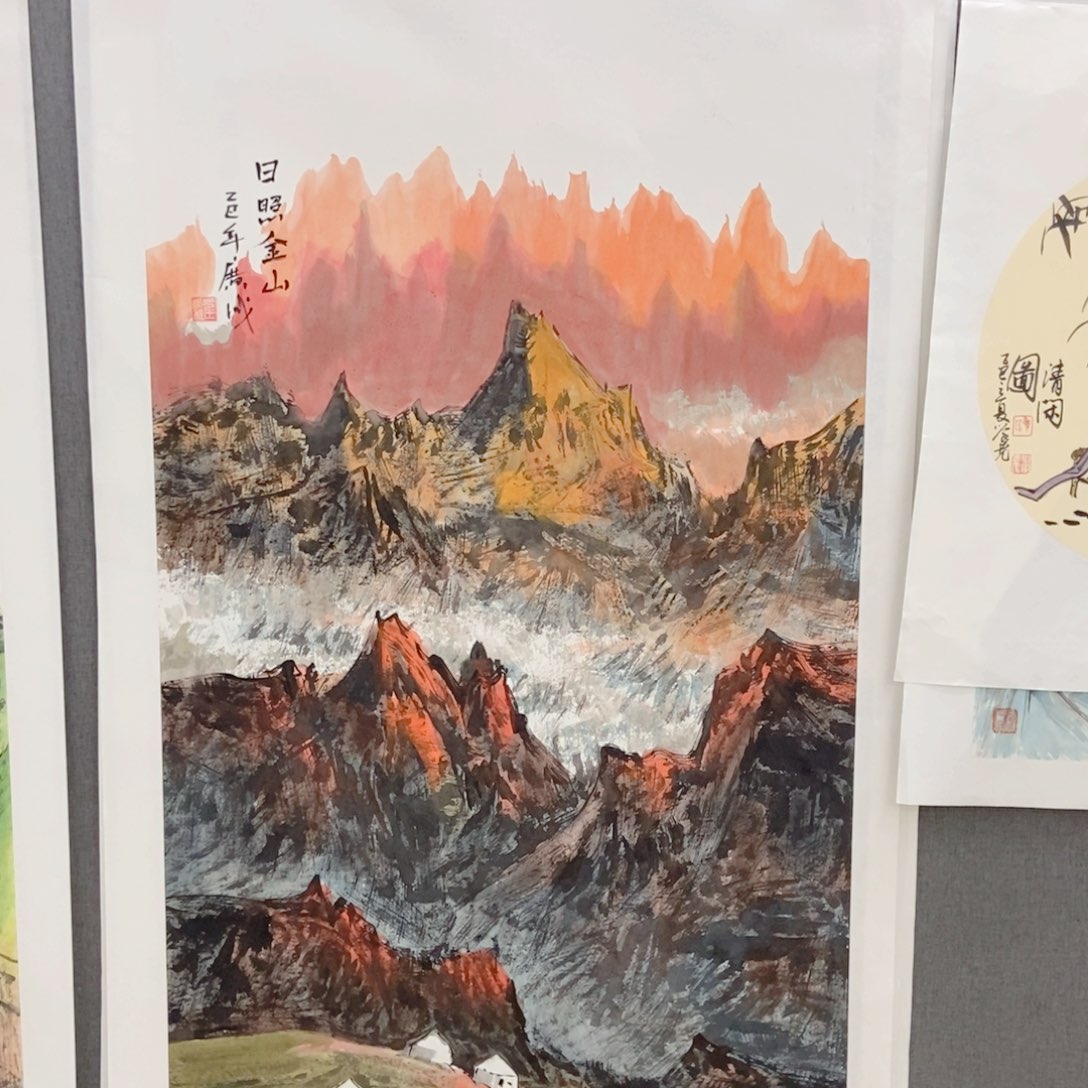 姑***寺国画手写手绘作品117