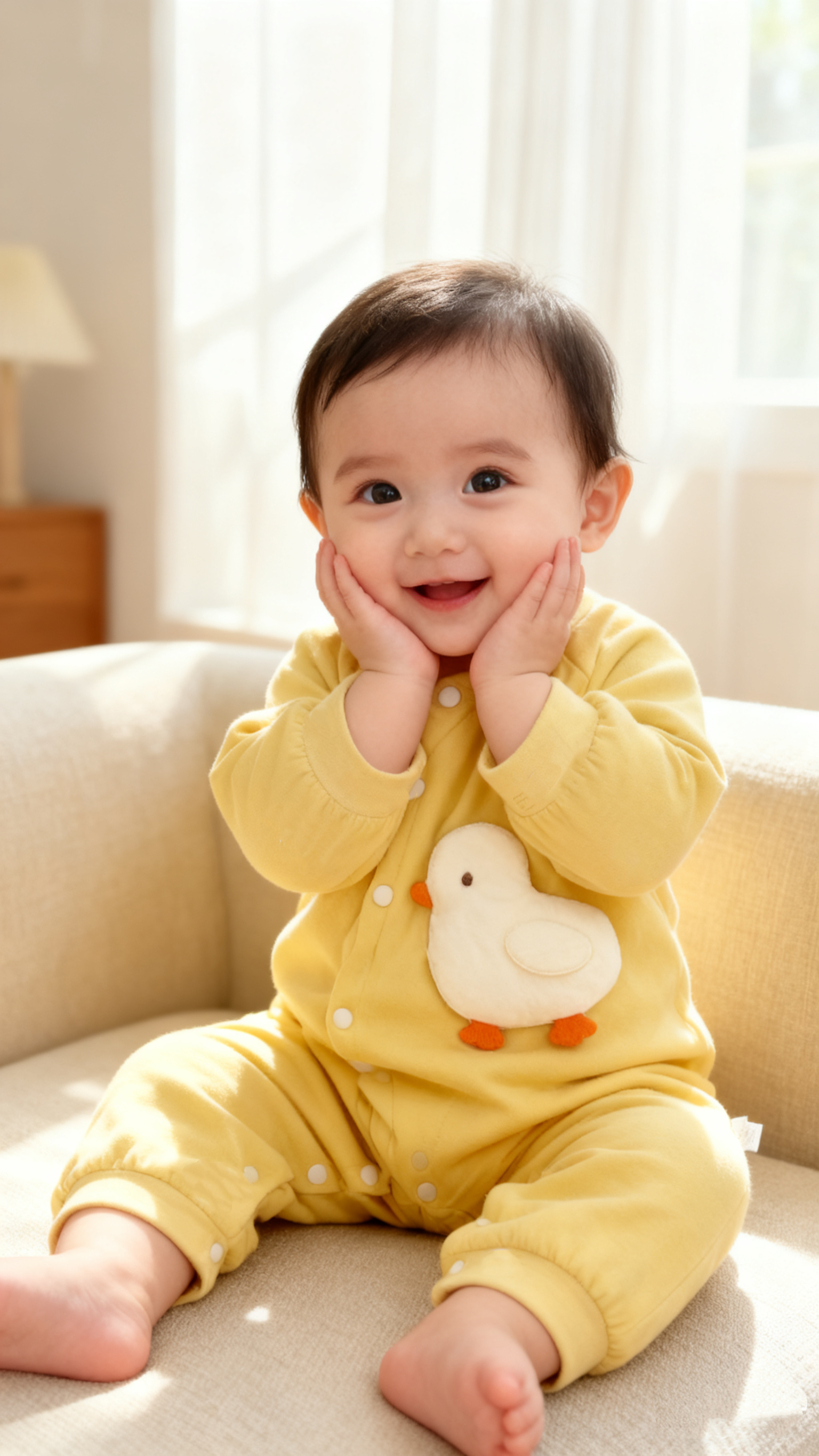 婴幼儿连身衣偏开宝宝棉服冬季保暖婴儿衣服哈衣棉衣爬爬服郁金香