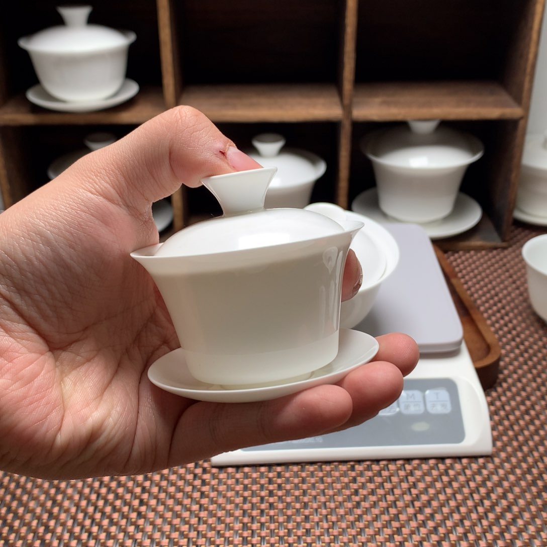 70马蹄骨瓷薄胎茶具