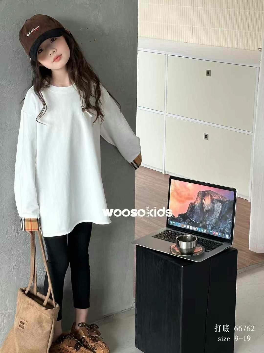 新款圆领韩版童装时尚秋冬T恤上衣打底衫儿童长袖备注编码下单