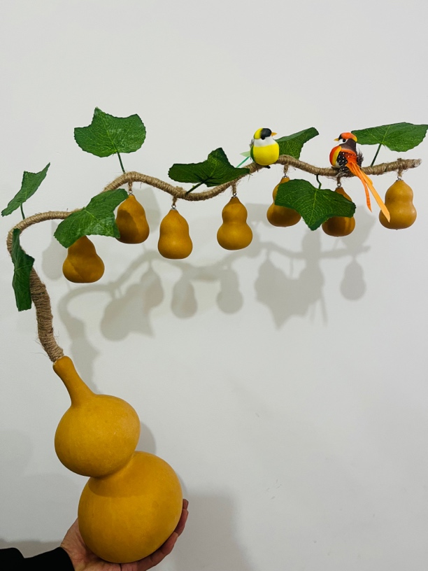 天然葫芦树摆件七个葫芦娃手捻文玩家居饰品