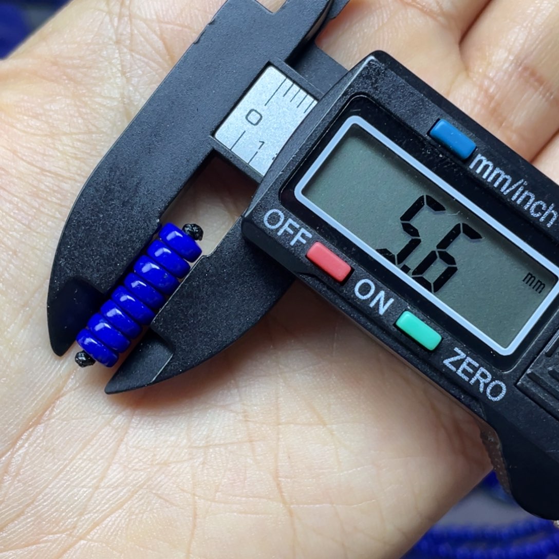 青金石未镶嵌5mm隔片配饰