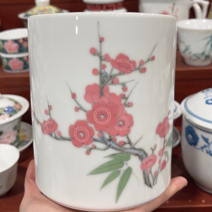 醴陵高温瓷釉下手绘大号