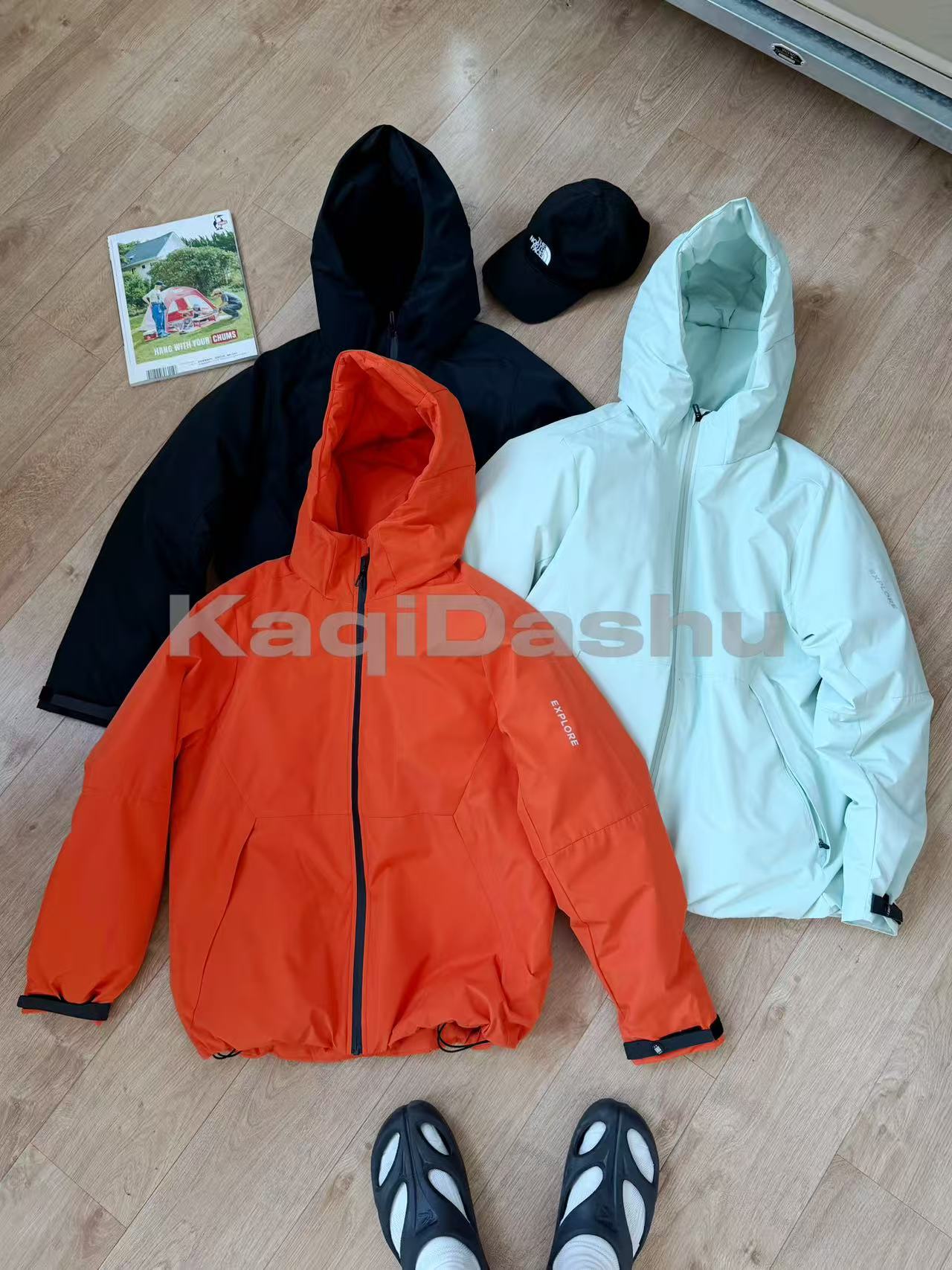 【黑科技/冲锋衣/羽绒服】冬季~多功能户外冲锋情侣羽绒服-2257