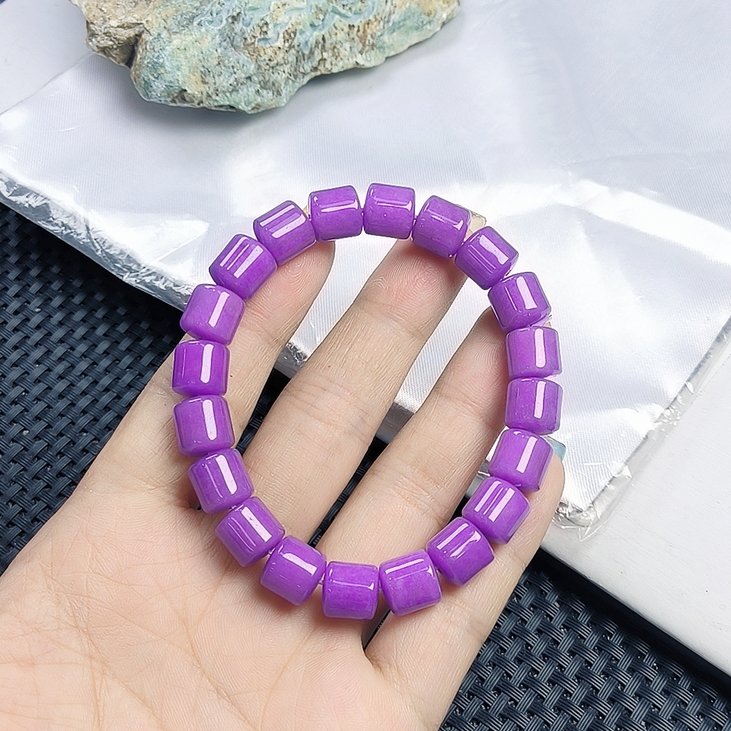 （聚宝严选）A397紫系桶珠手串10妈妈款精致精美百搭时尚