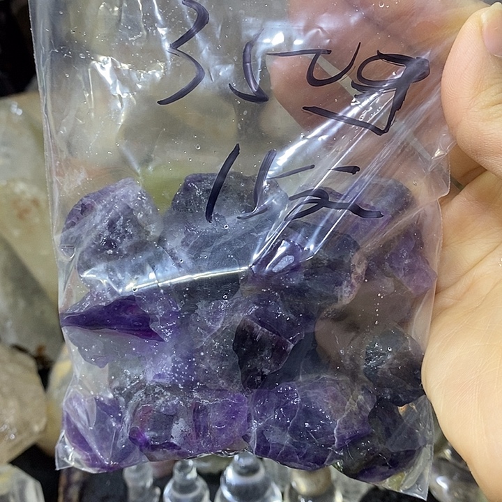 珠宝半成品紫晶未镶嵌