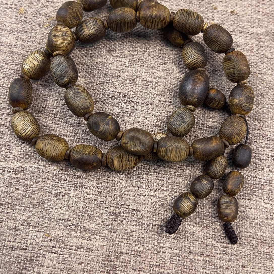 沉香手串留疤双圈隔珠多样性发一