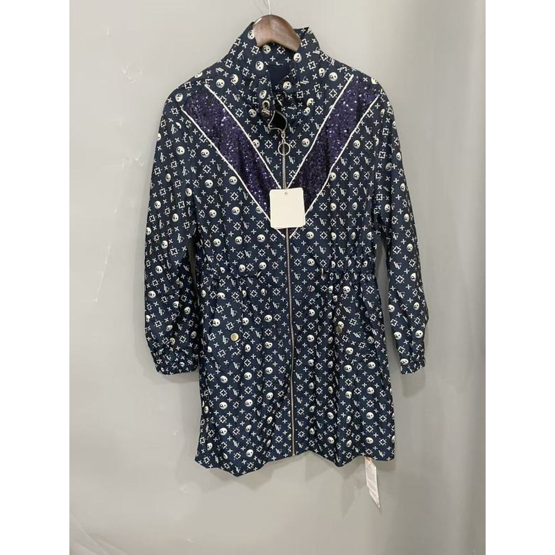 【Montendre】秋冬新款 拉链长袖加厚显瘦圆领设计感休闲印花连衣裙