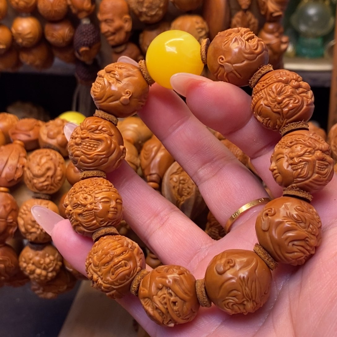 橄榄核手串/手链法相多面