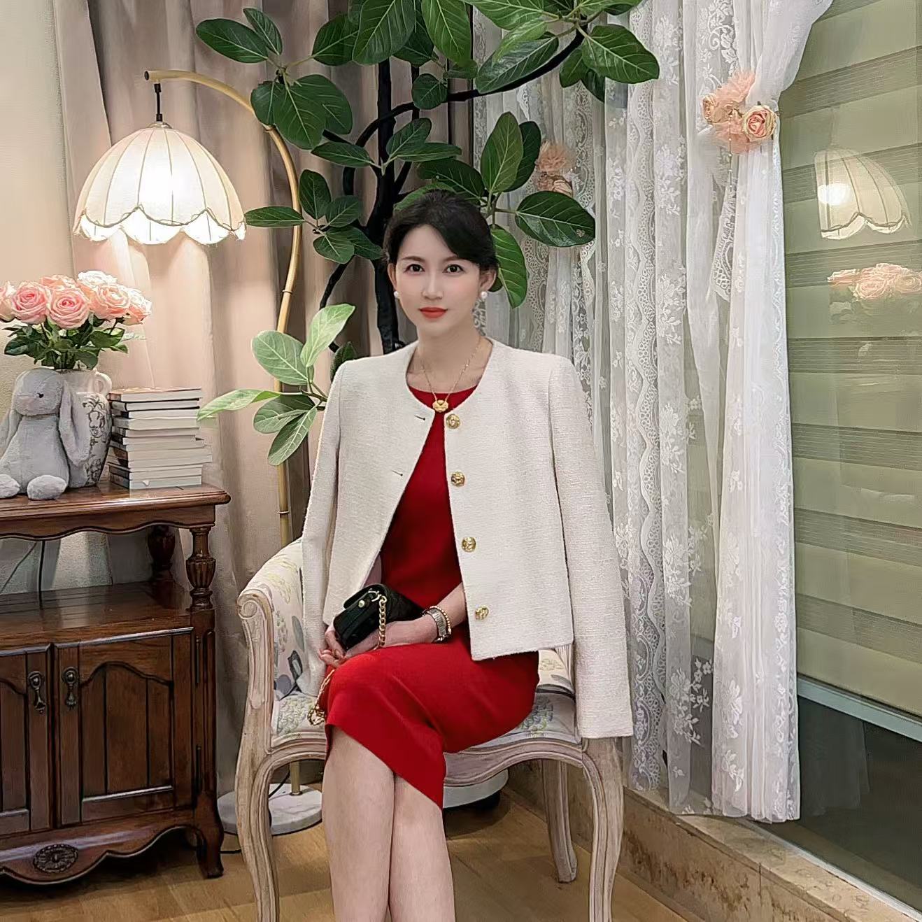 【假日千金】 AN212 安妮老板 高奢百搭气质小香风短外套