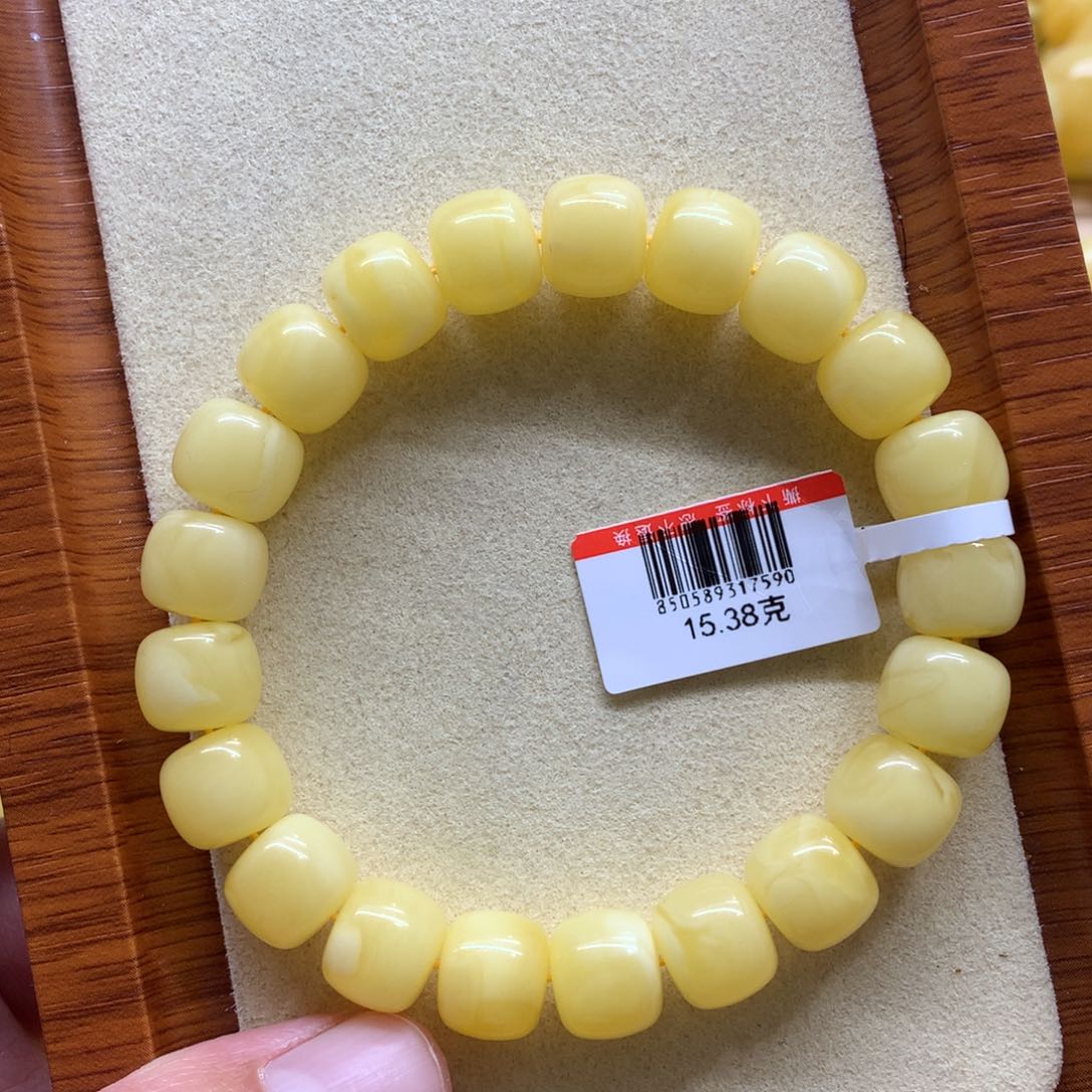 琥珀手链未镶嵌L**吕蜜蜡