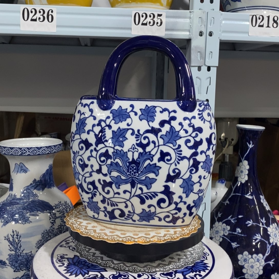 瓶手提包花瓶摆件