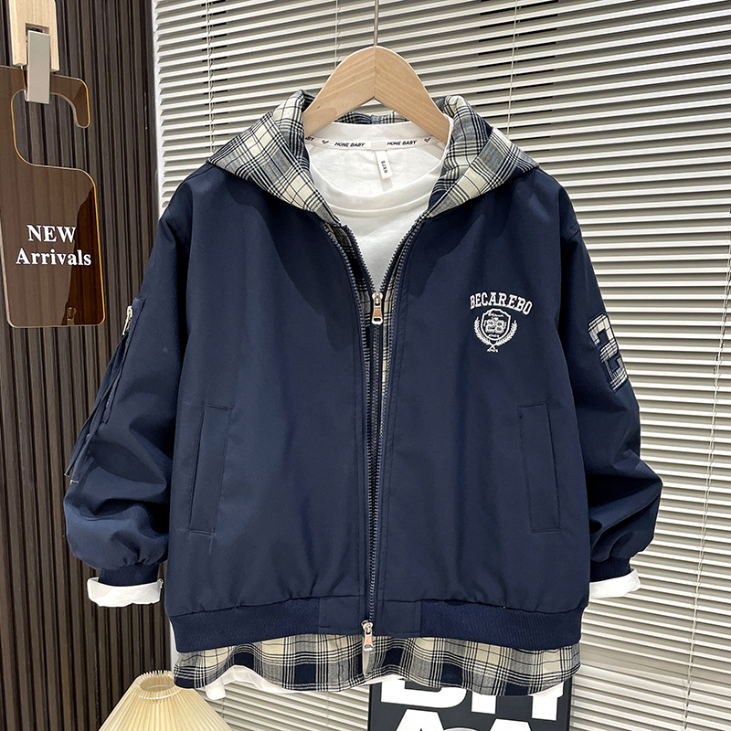 儿童装男童外套春秋款2025新款中大童潮牌衣服秋季酷帅秋装男孩潮
