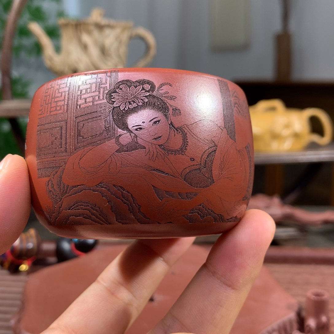 茶杯紫砂宜兴原矿精品茶器