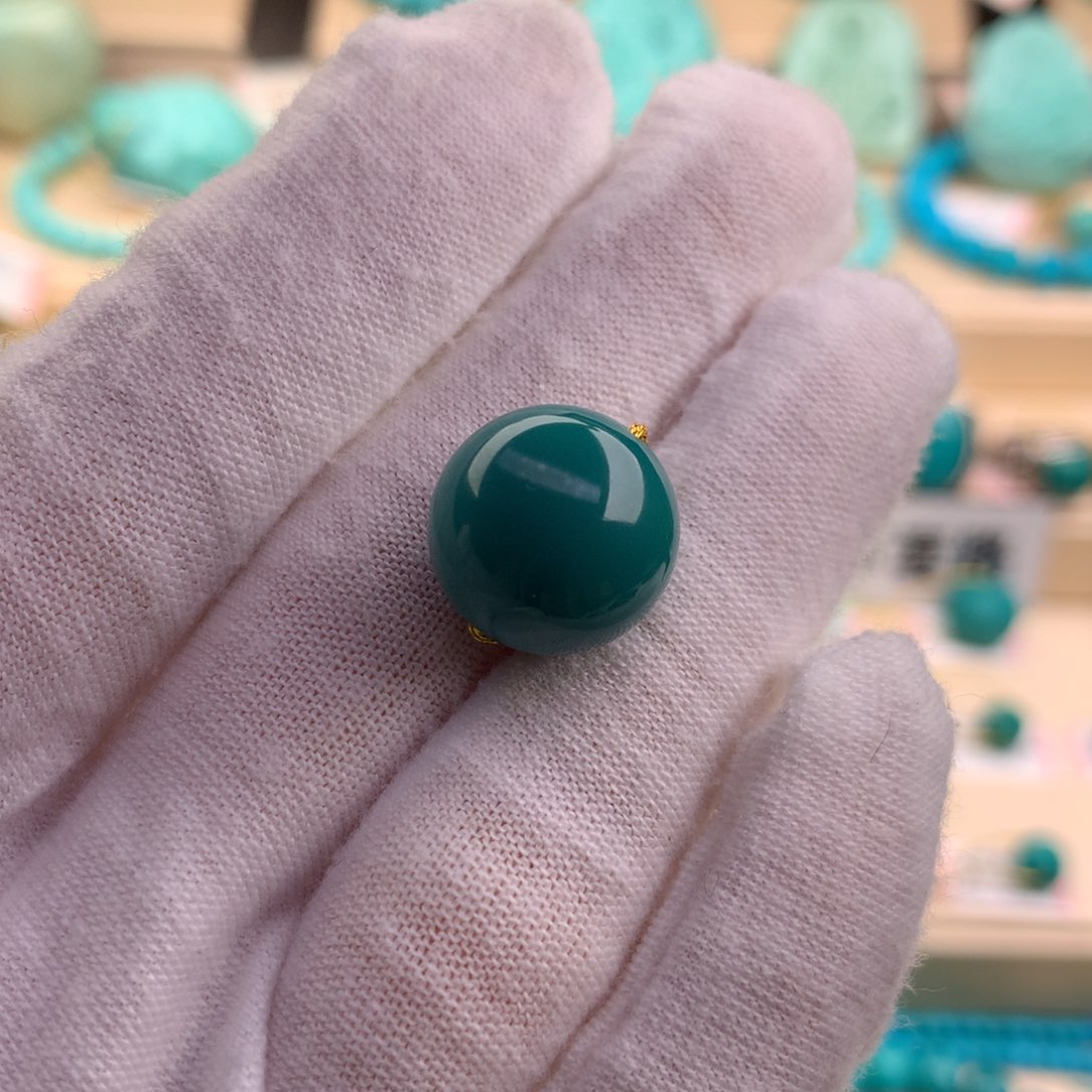 绿松石珠宝奇石未镶嵌14.2