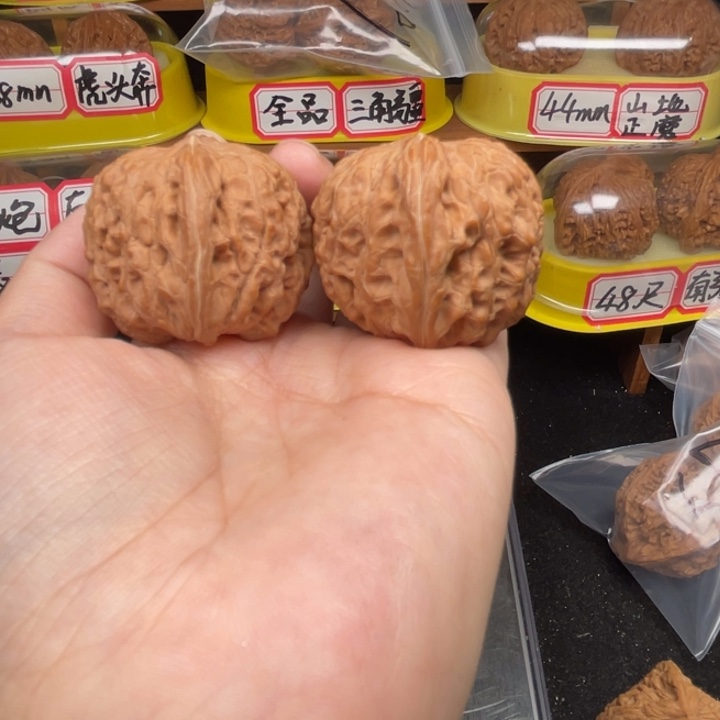 手串文玩核桃10号35尺闷墩全品无修练手对