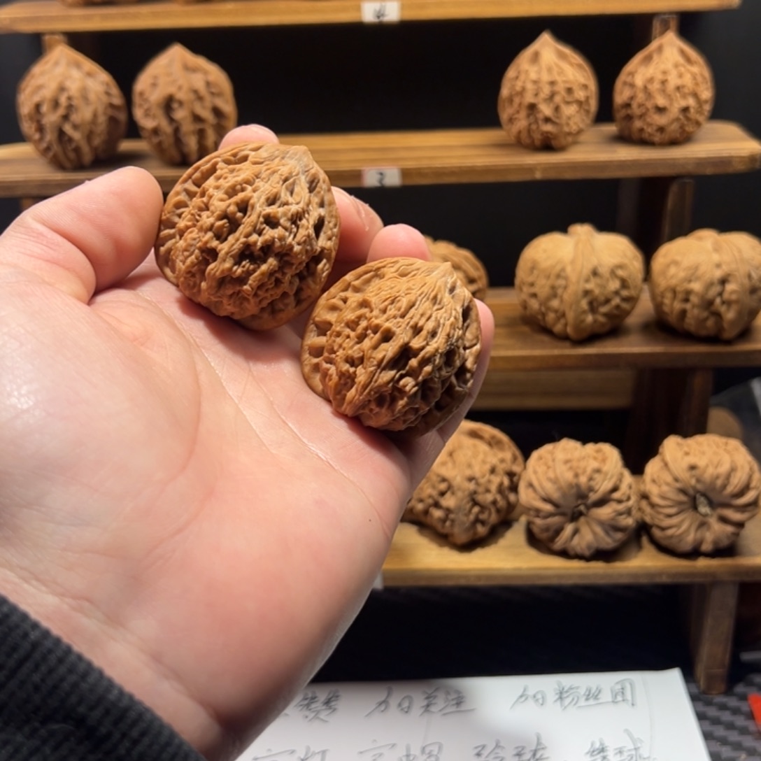 核桃把件空**趣虎头虎头