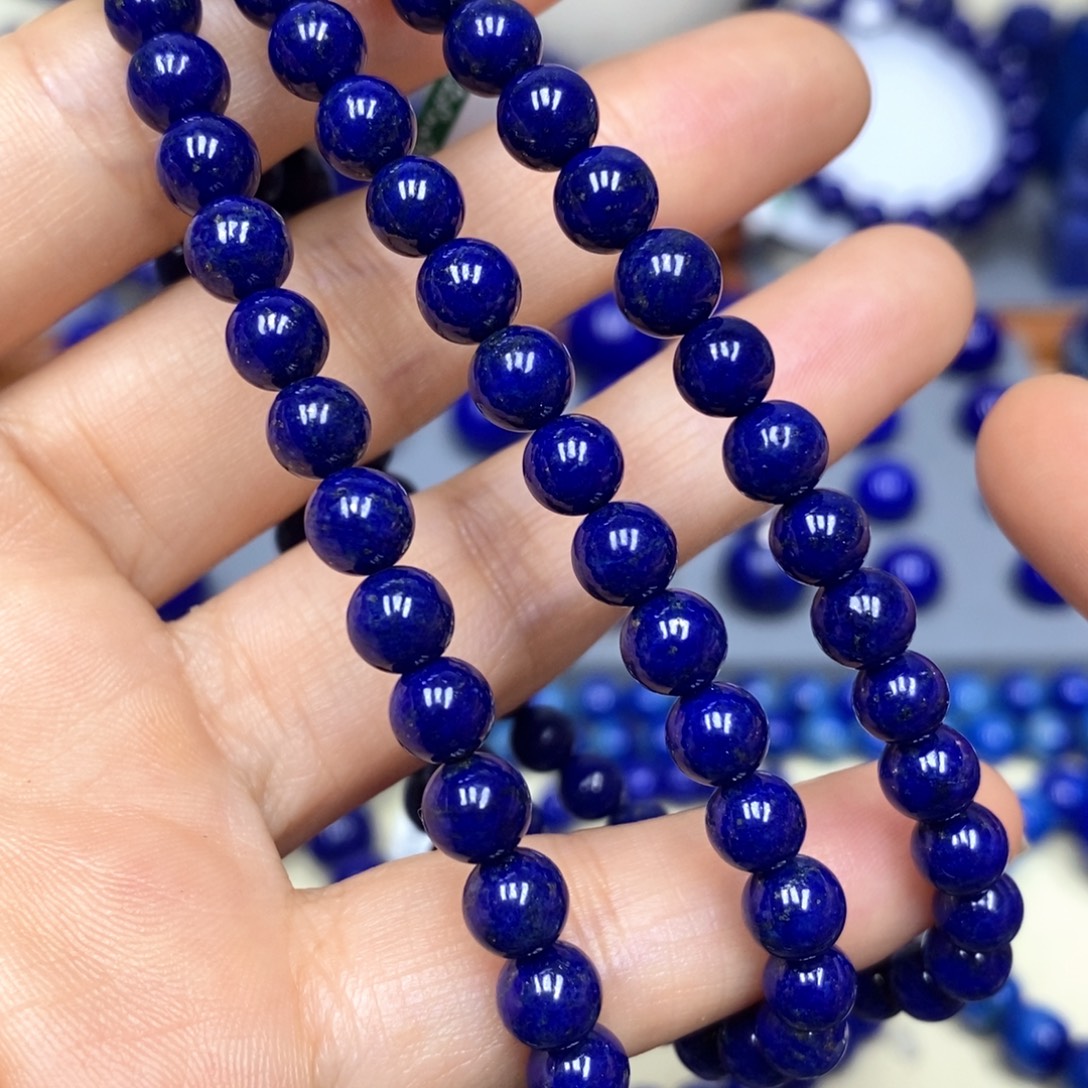 青金石未镶嵌手链