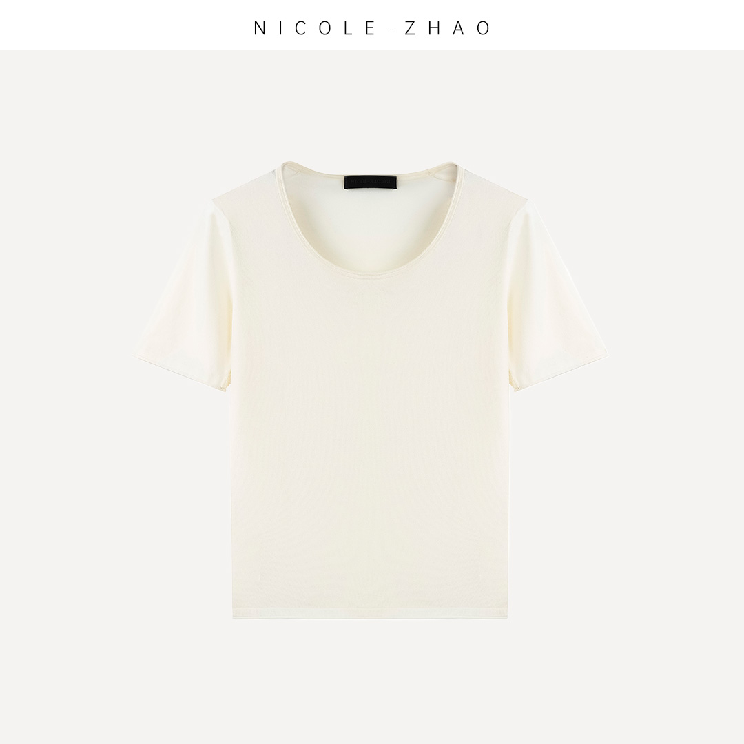 SE2158【贵姐NICOLE】高端设计师款早春时尚休闲新款圆领短袖