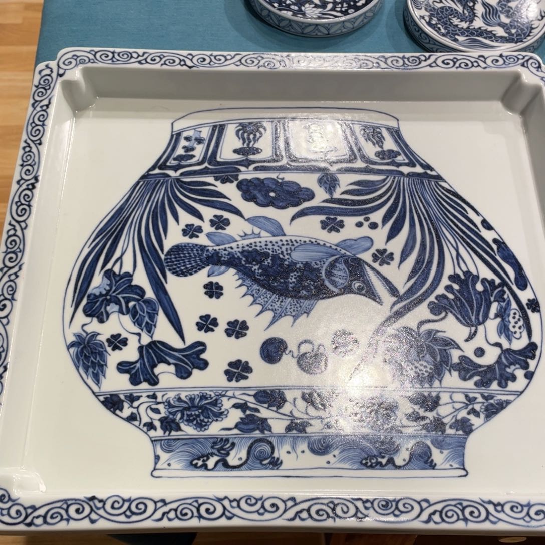 景德镇手工手绘茶器画反了