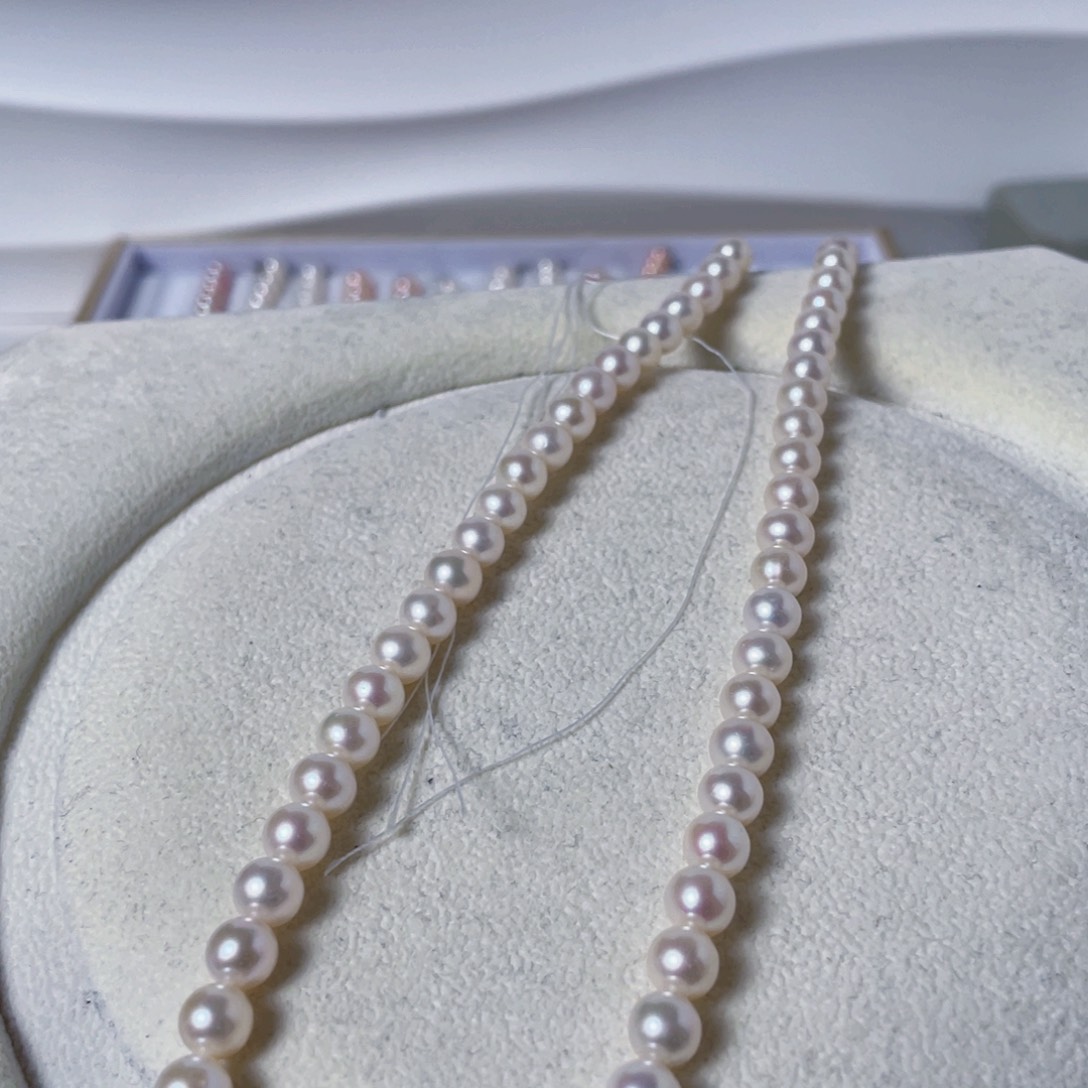 淡水珍珠颈饰银S925镶嵌6-7